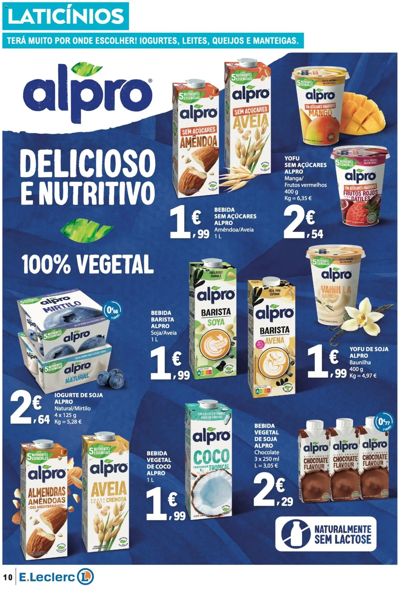 E.Leclerc folheto │ válido de 23.04.2026 | Página: 10 | Produtos: Base, Chocolate, Arroz, Bebida
