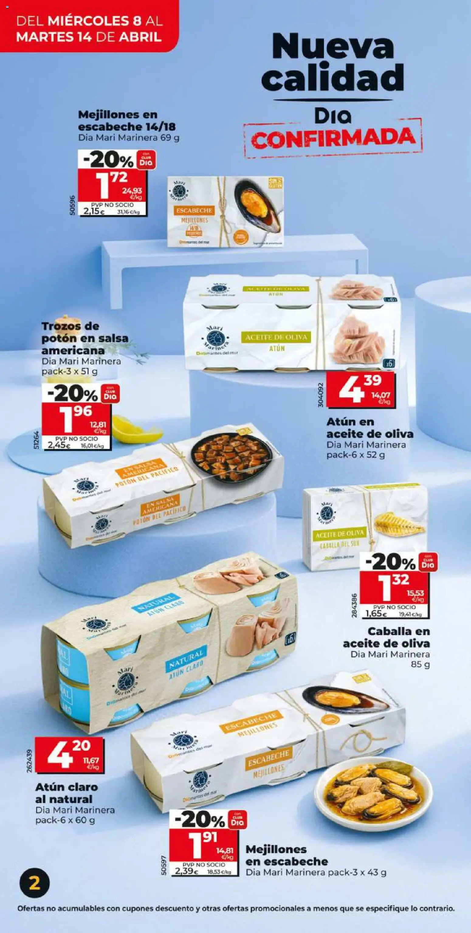 Dia - folleto Market │ válido desde el 08.04.2026 | Página: 2 | Productos: Aceite, Aceite de oliva, Σταθμός εργασίας, Atún claro
