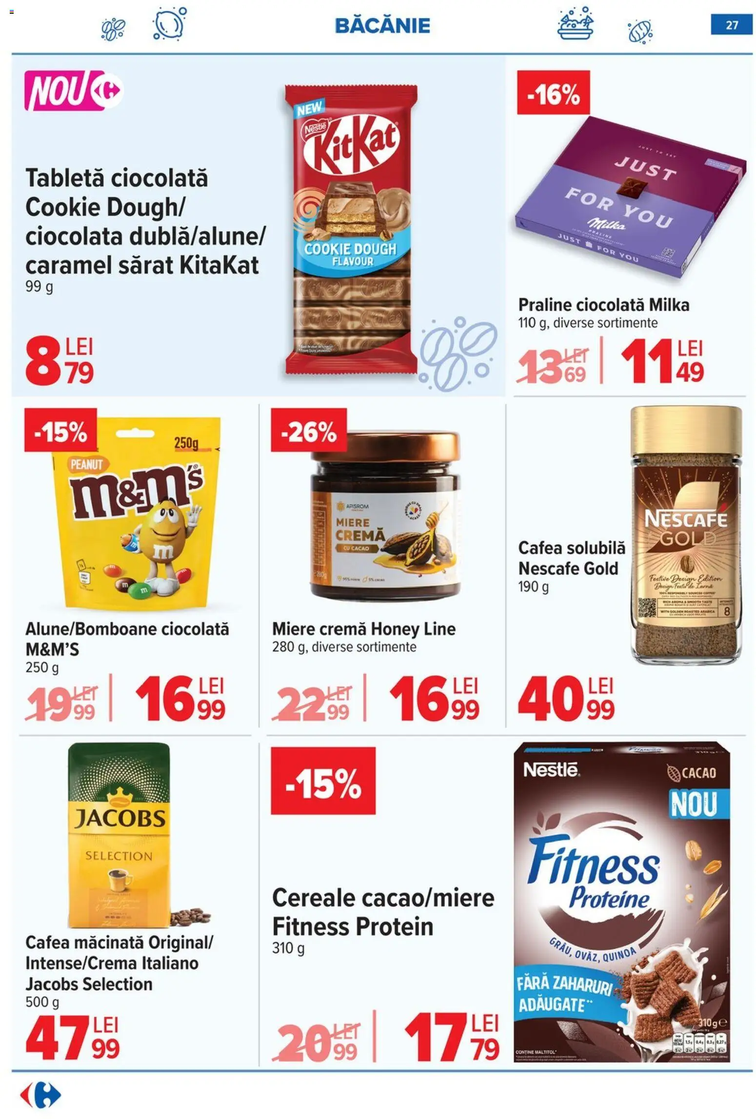 Noul catalog Carrefour – valabil de la 08.01.2026 | Pagină: 27 | Produse: Masaüstü kılıfı, Köpek çiti, Cafea, Ciocolată