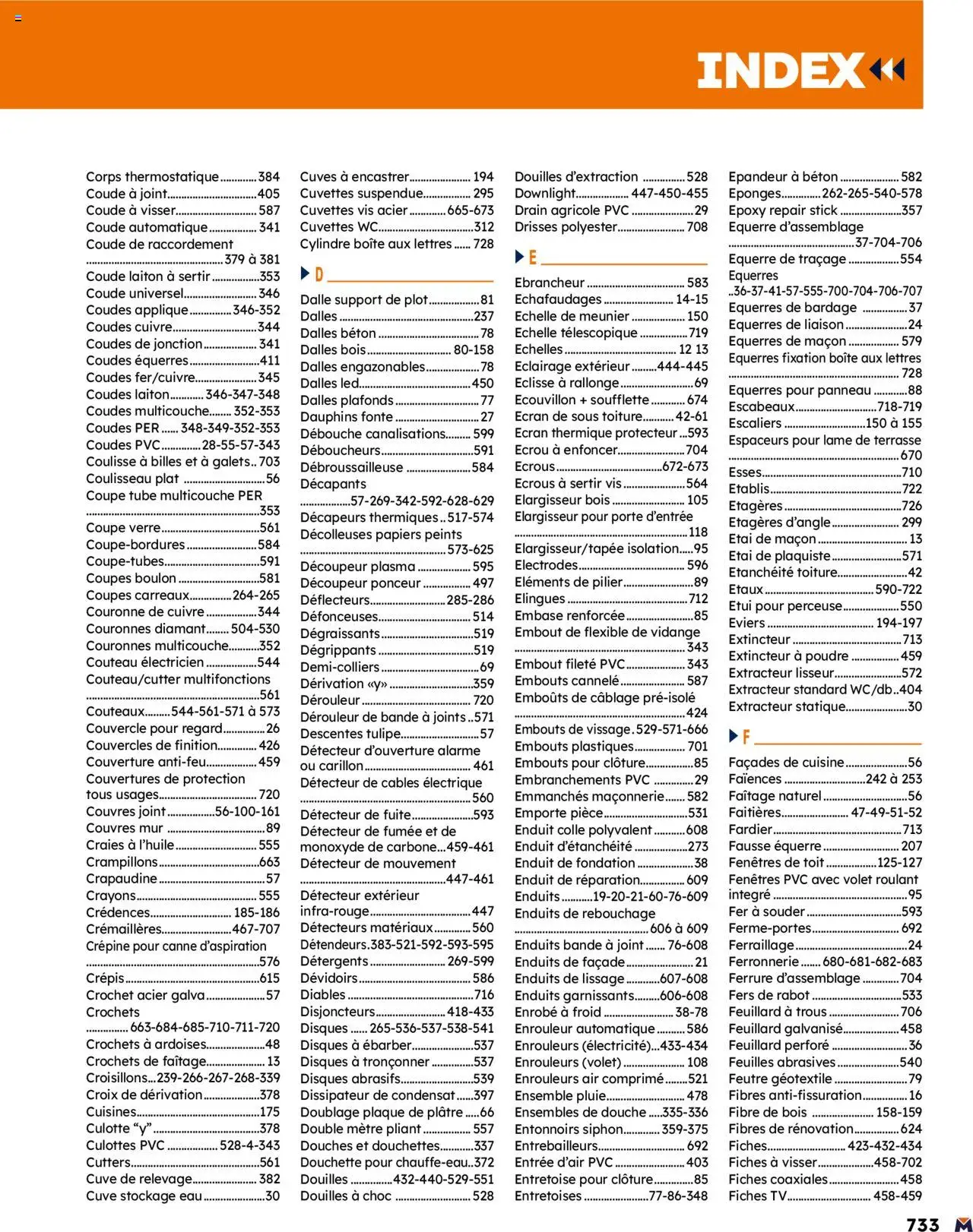  | Page: 733 | Produits: Boîte aux lettres, Mètre, Porte, Découpeur plasma