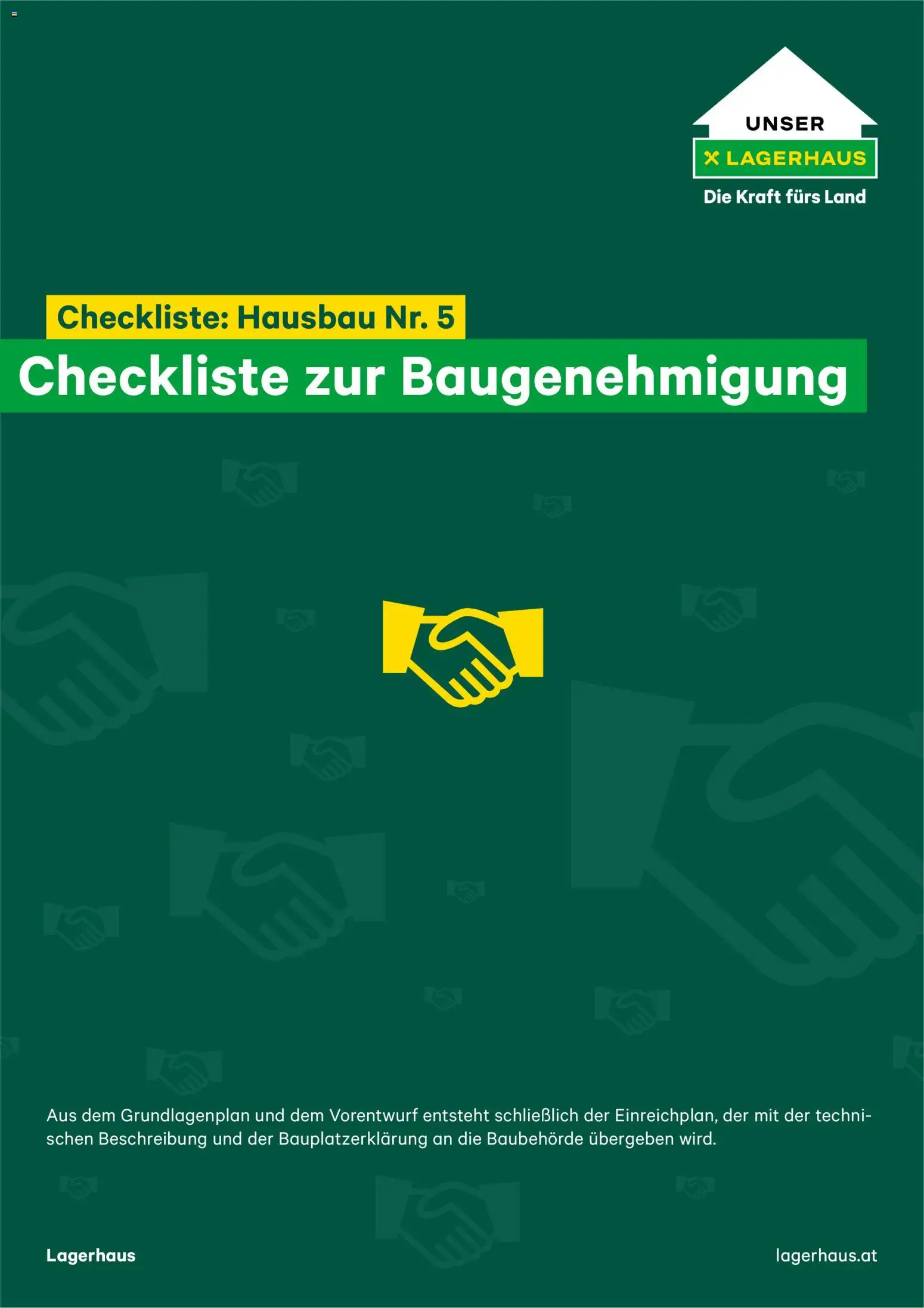 Lagerhaus  Checkliste Zur Baugenehmigung gültig ab 12.11.2025 | Seite: 1