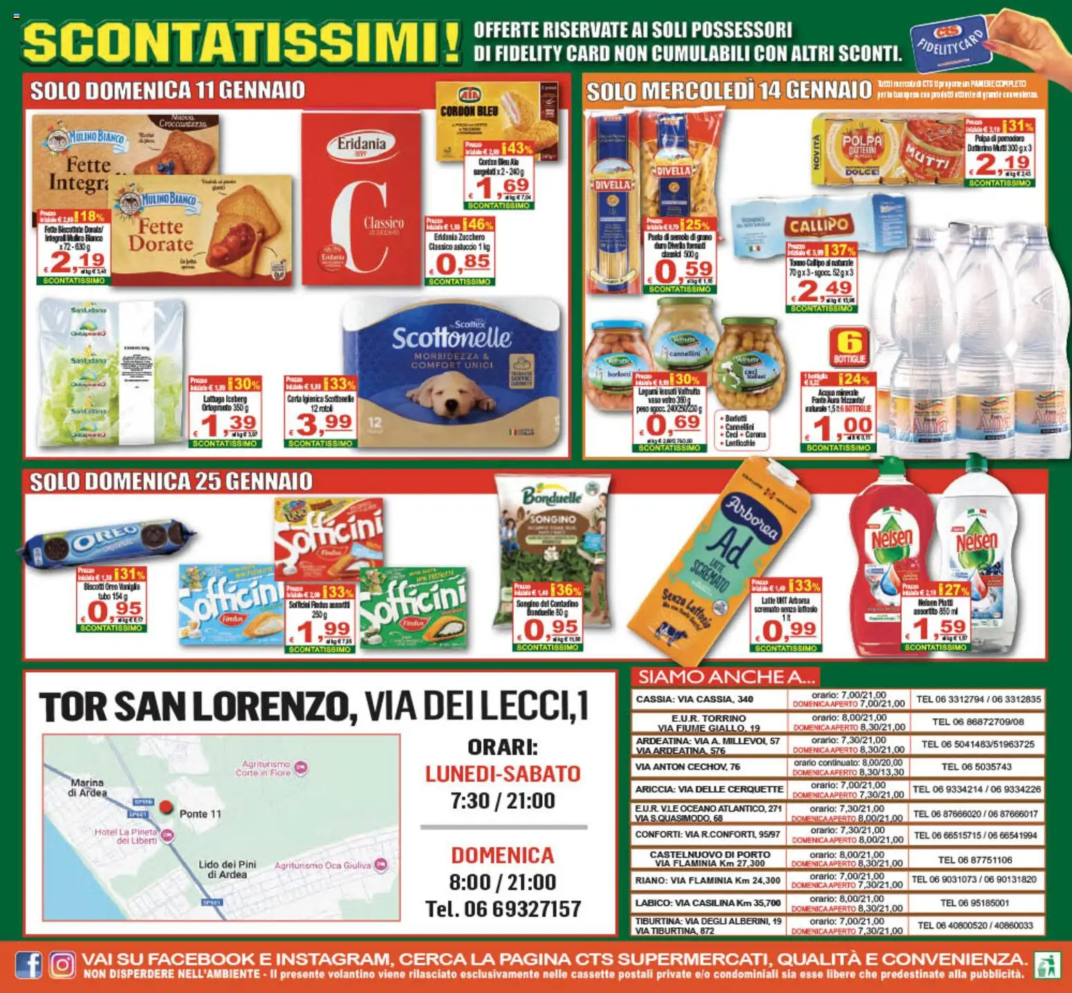 Volantino CTS del 16.01.2026 | Pagina: 24 | Prodotti: Biscotti, Acqua, Pomodoro, Astuccio