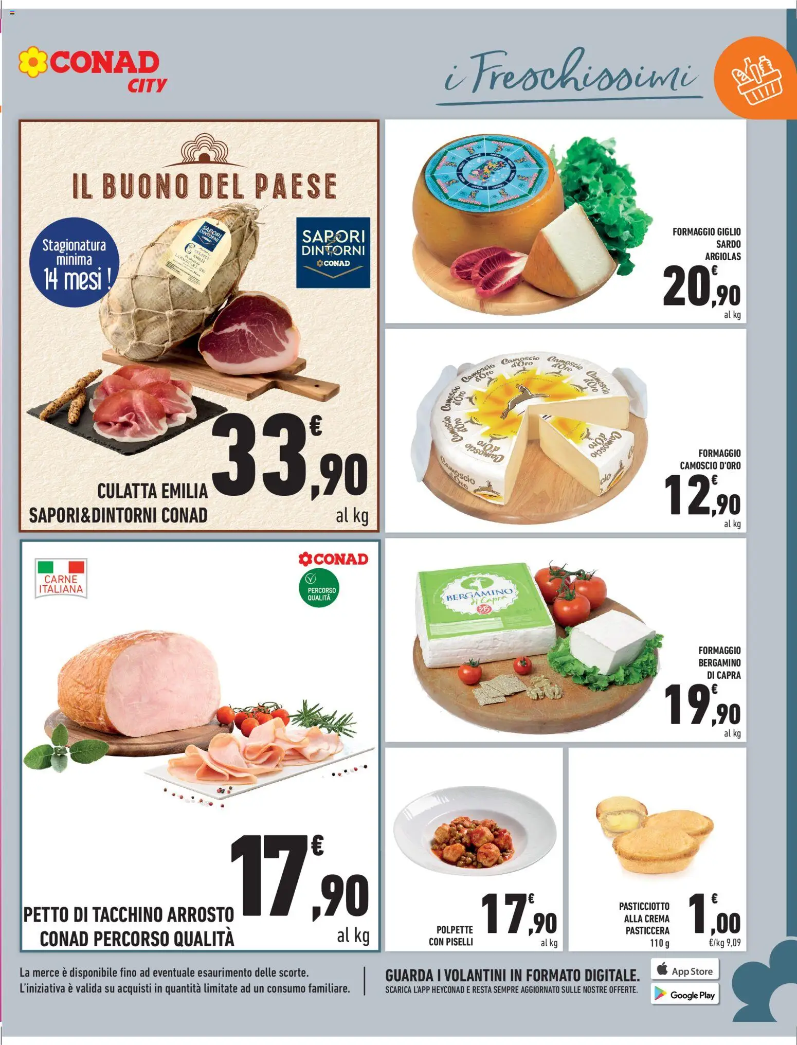 Volantino Conad del 14.11.2025 | Pagina: 5 | Prodotti: Crema, Tacchino, Piselli, Polpette