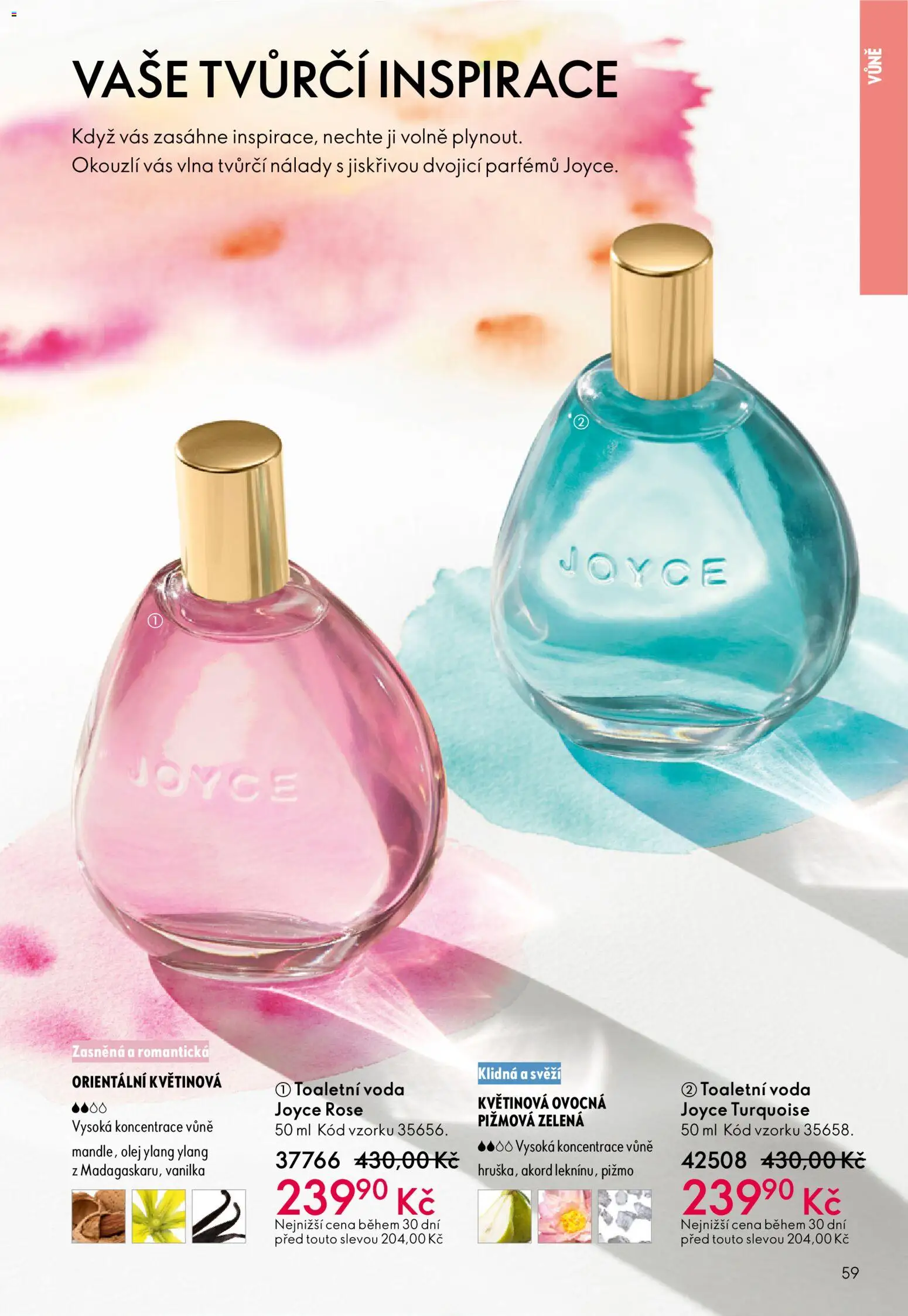 Oriflame katalog č.02/2026 od 21.01.2026 | Strana: 59 | Produkty: Voda, Olej, Toaletní voda