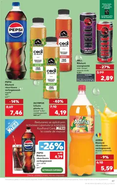 Ofertele Kaufland valabile de la 04.03.2026 | Pagină: 47 | Produse: Pepene Verde, Apple, Băutură energizantă, Zahăr