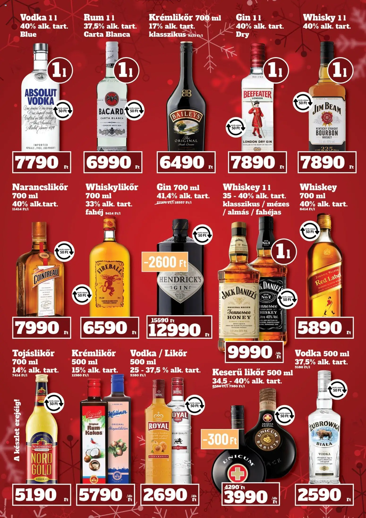 Family Diszkont akciós ujság - amely érvényes a következő dátumtól: 11.12.2025 | Oldal: 27 | Termékek: Whiskey, Gin, Whisky, Fahéj