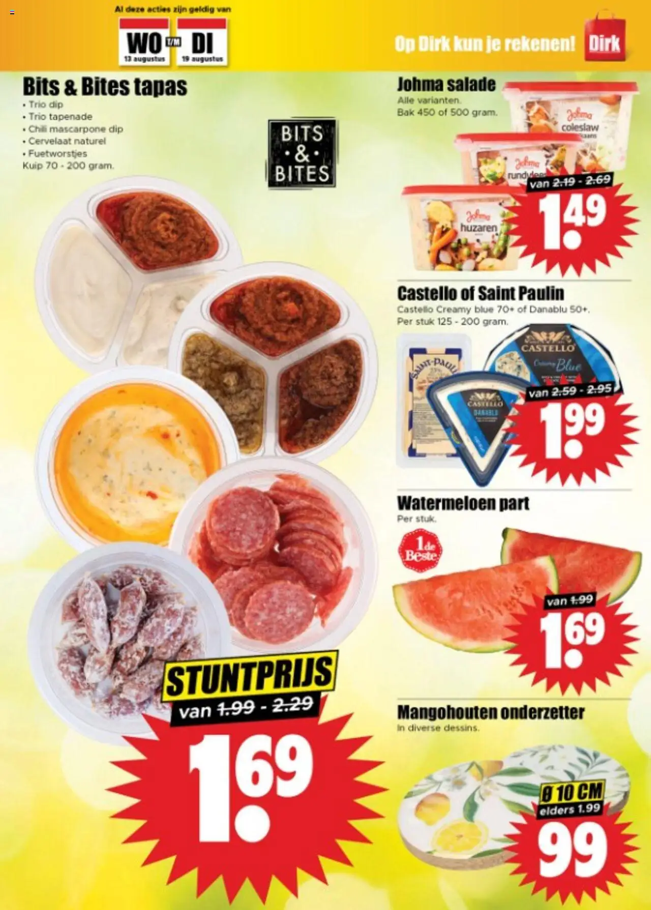  | Pagina: 9 | Producten: Kaars, Salade, Dip, Watermeloen