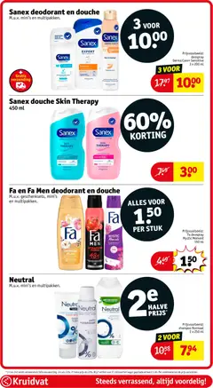 Sanex deodorant en douche, M.u.v. mini's en multipakken. - Voorbeeld van een folder van Kruidvat, geldig van 14.04.2026 | Pagina: 52