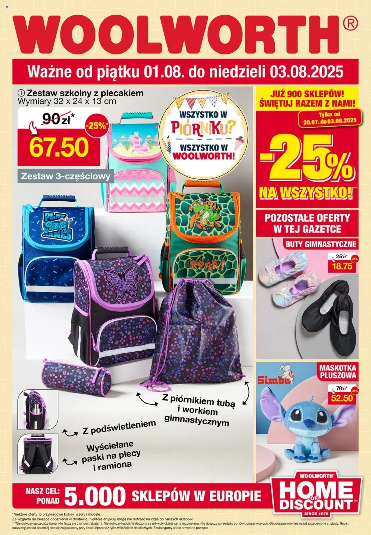 Woolworth Gazetka od 01.08.2025 | Strona: 1 | Produkty: Buty