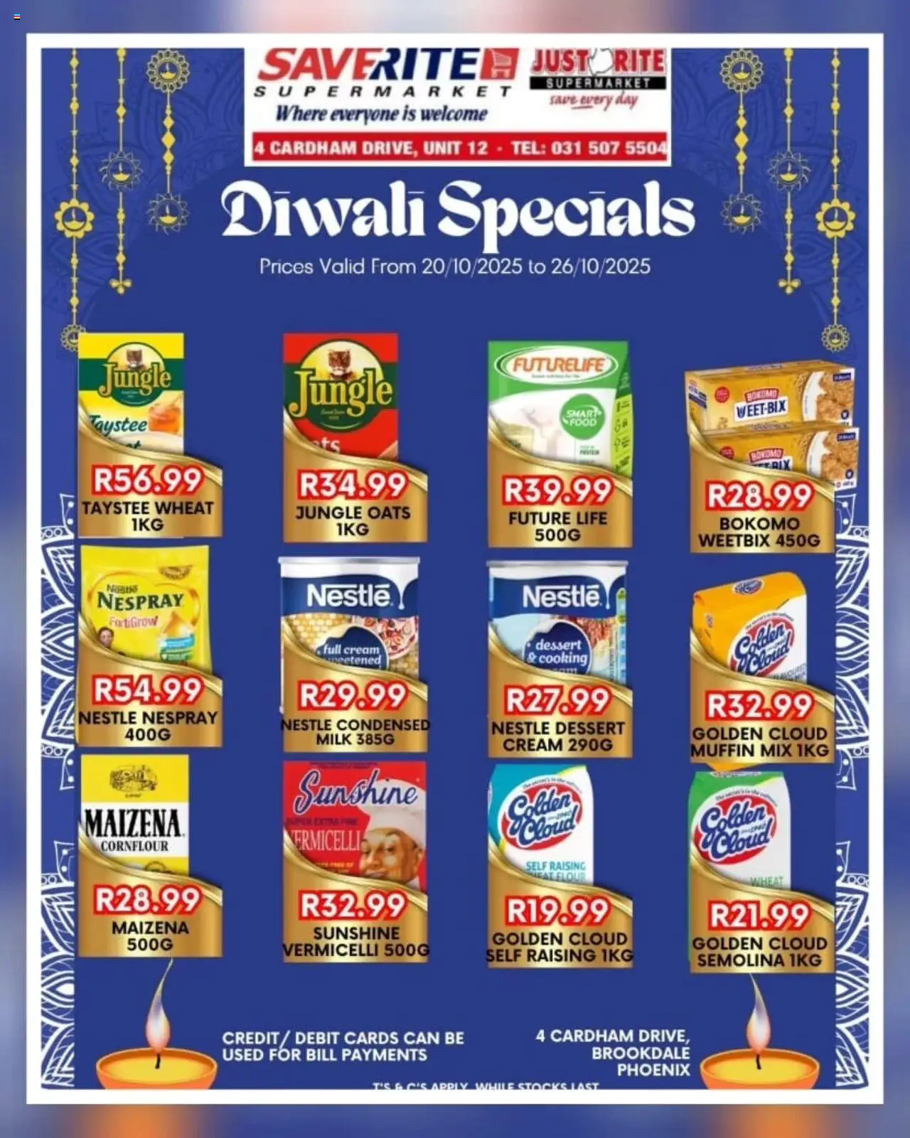 New Saverite catalogue – valid from 20.10.2025 | Page: 2 | Products: Flour, Milk, Oats, Cream