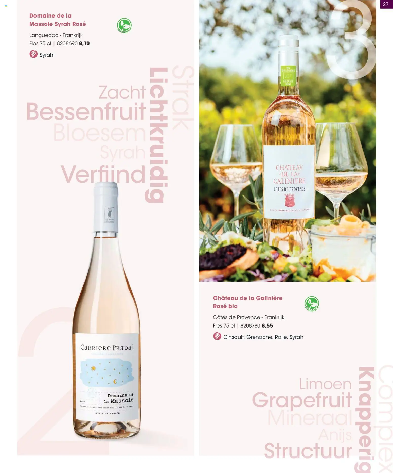 {H1} | Pagina: 27 | Producten: Limoen, Grapefruit, Fles, La