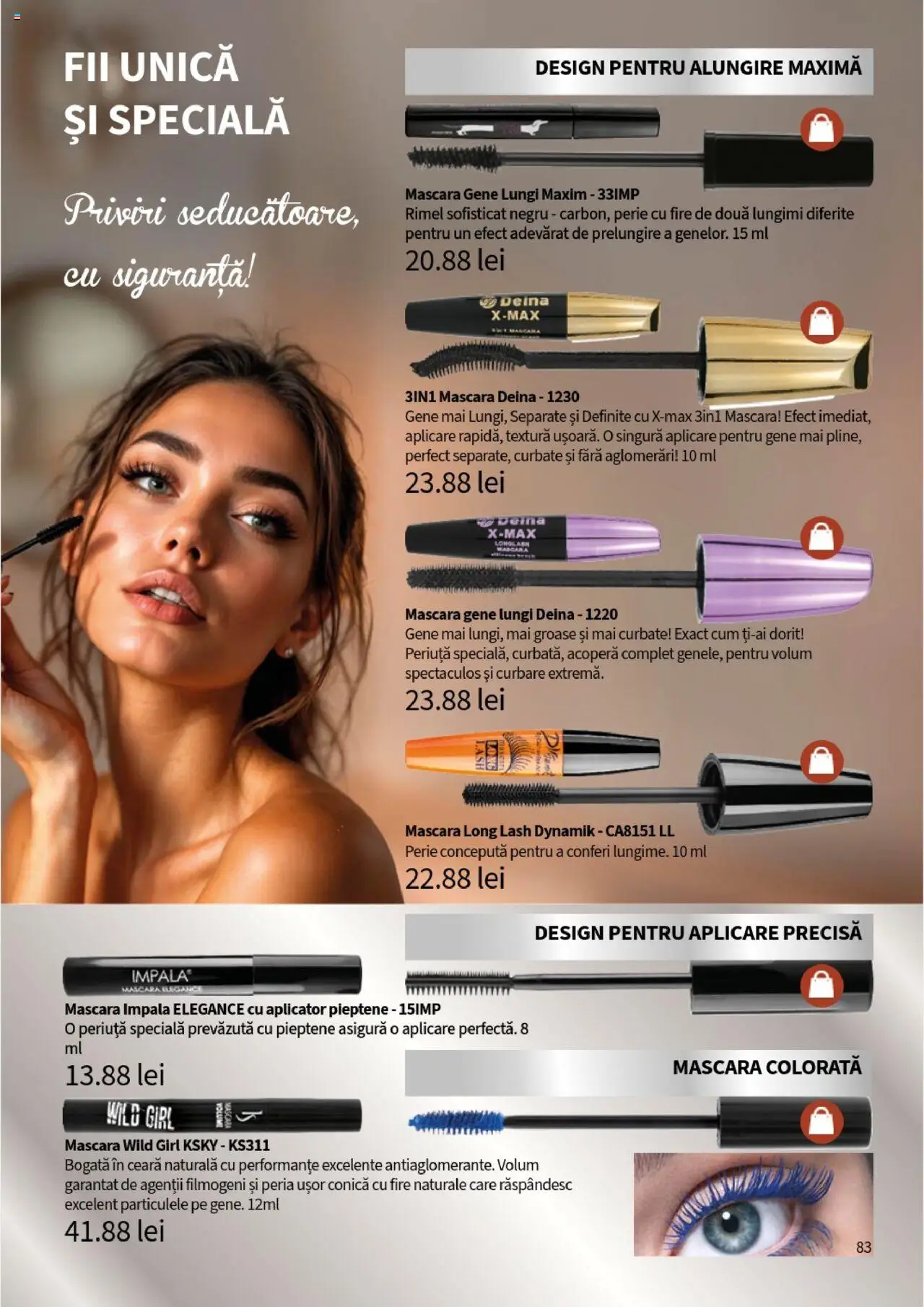 Catalog Lady’s – valabil de la 01.08.2025 | Pagină: 83 | Produse: Pieptene, Perie, Mascara