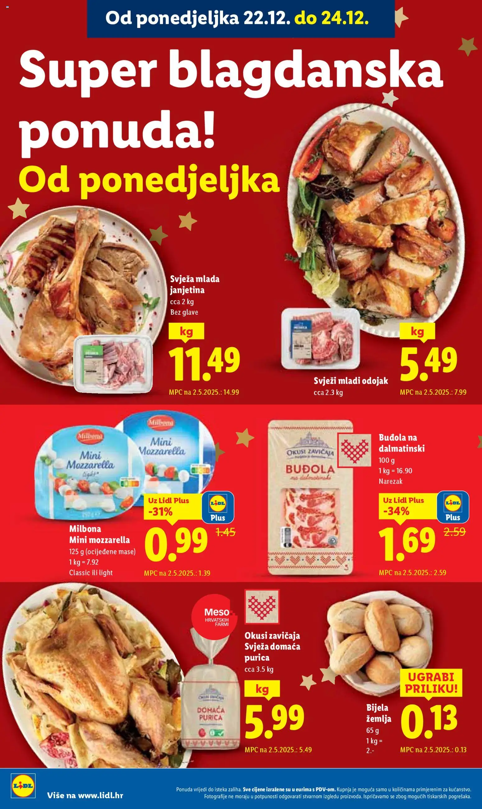Lidl katalog | vrijedi od 18.12.2025 | Stranica: 36 | Proizvodi: Janjetina, Odojak, Meso, Narezak