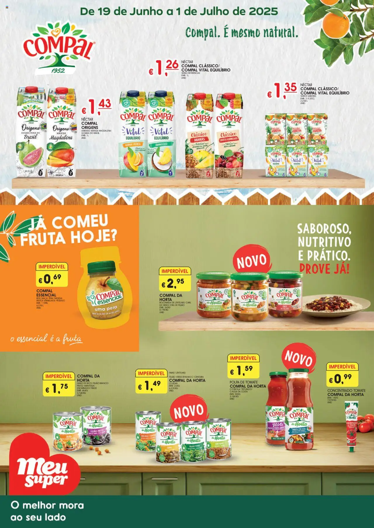 Meu Super folheto │ válido de 19.06.2025 | Página: 1 | Produtos: Tomate, Cenoura
