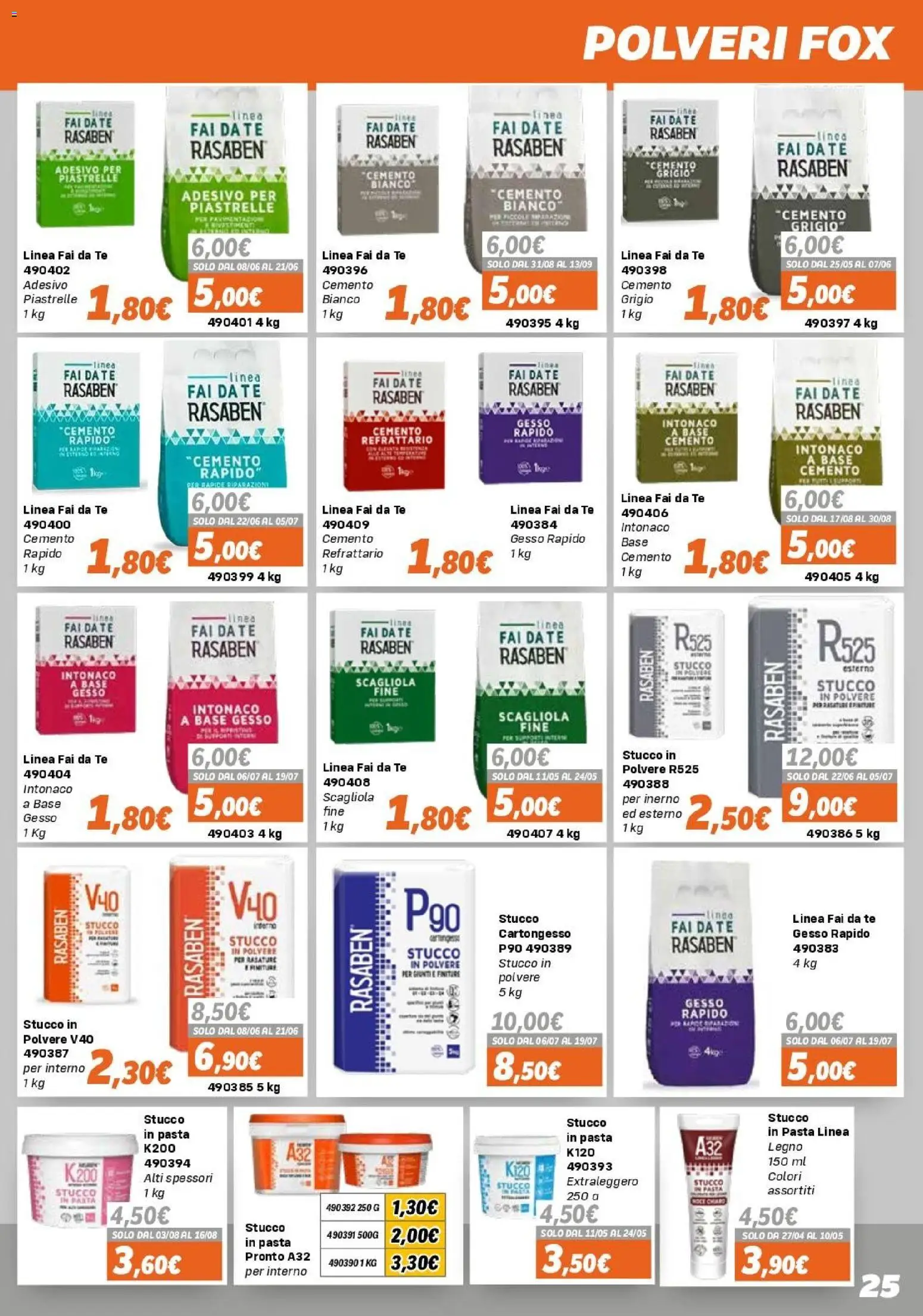 Volantino Orizzonte del 15.04.2026 | Pagina: 25 | Prodotti: Tè, Pasta, Piastrelle, Stucco