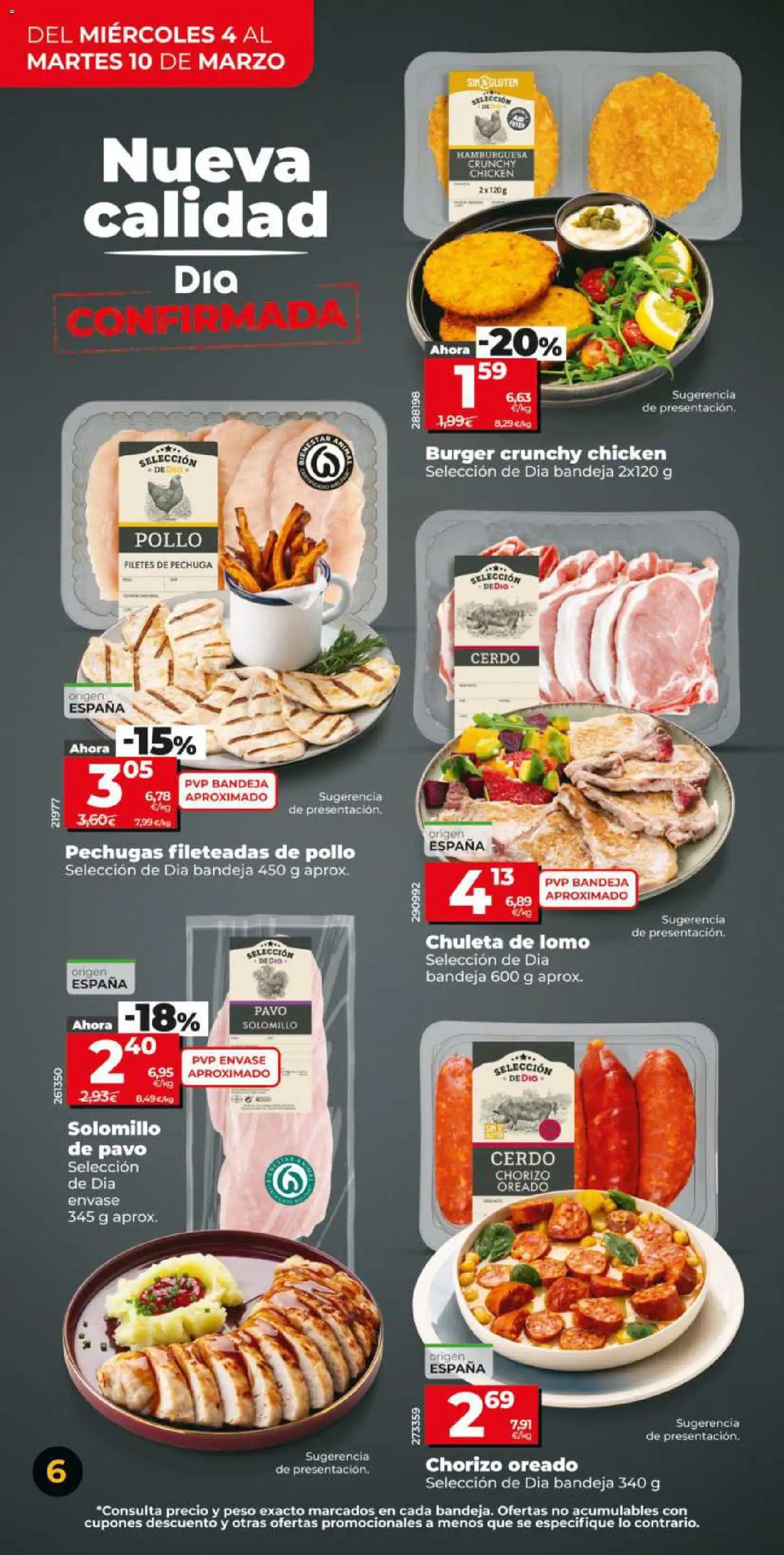Dia - folleto Market │ válido desde el 04.03.2026 | Página: 6 | Productos: Cerdo, Peso, Σοκολατούχο γάλα, Bandeja