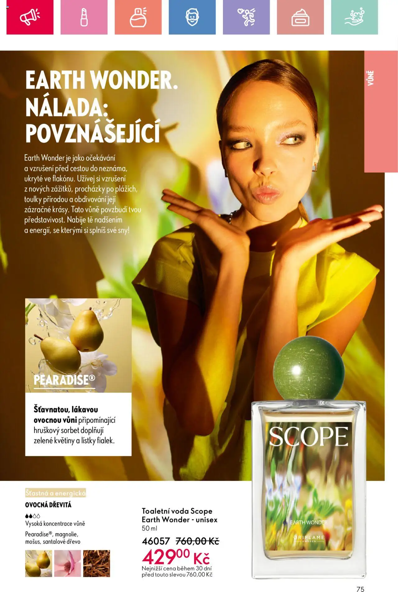 Oriflame katalog č.10/2025 od 06.07.2025 | Strana: 75 | Produkty: Voda, Květiny, Toaletní voda, Sorbet