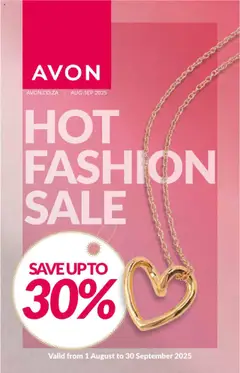 Preview of Avon specials valid from 01.08.2025