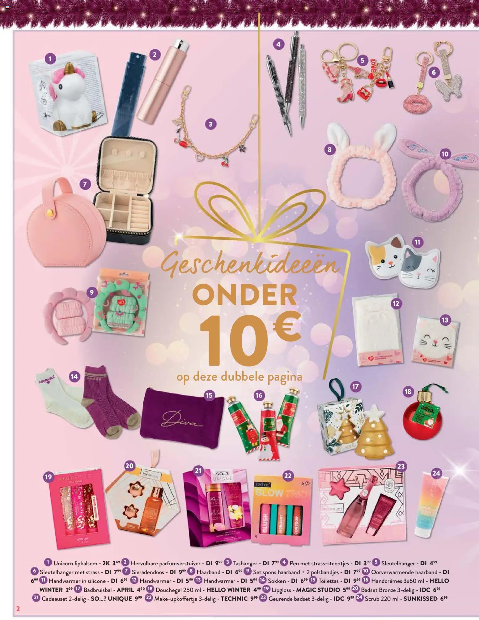 {H1} | Pagina: 2 | Producten: Gel, Pen, Douchegel, Sokken