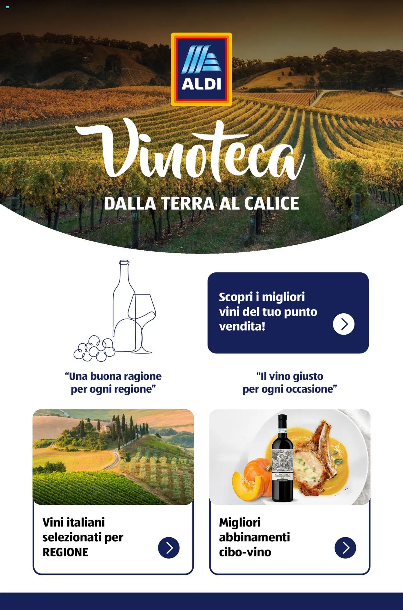 Volantino Aldi del 05.11.2024 | Pagina: 1 | Prodotti: Calice, Vino, Terra