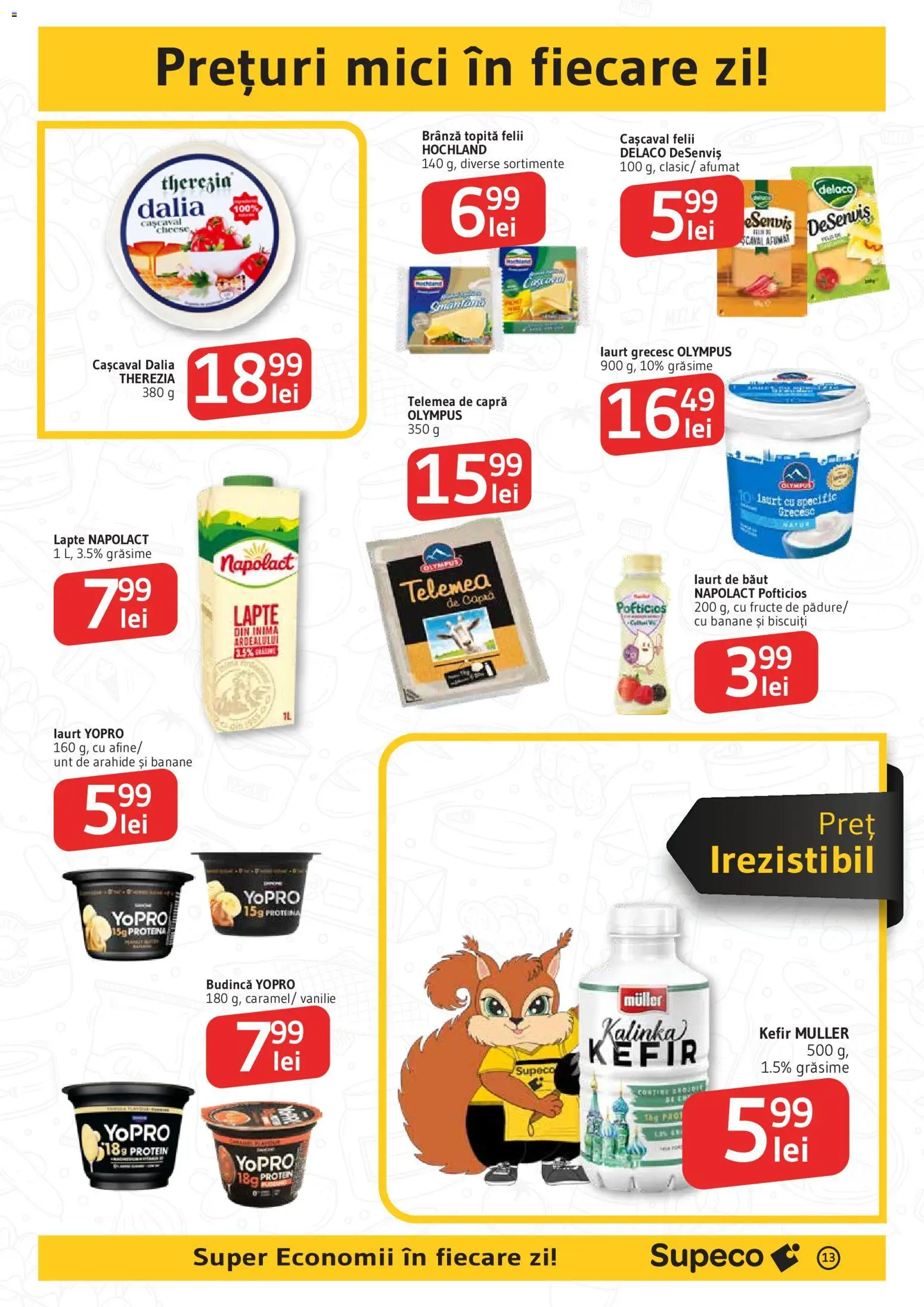 Noul catalog Supeco – valabil de la 16.04.2026 | Pagină: 13 | Produse: Light Kedi Konservesi, Cașcaval, Arahide, Brânză