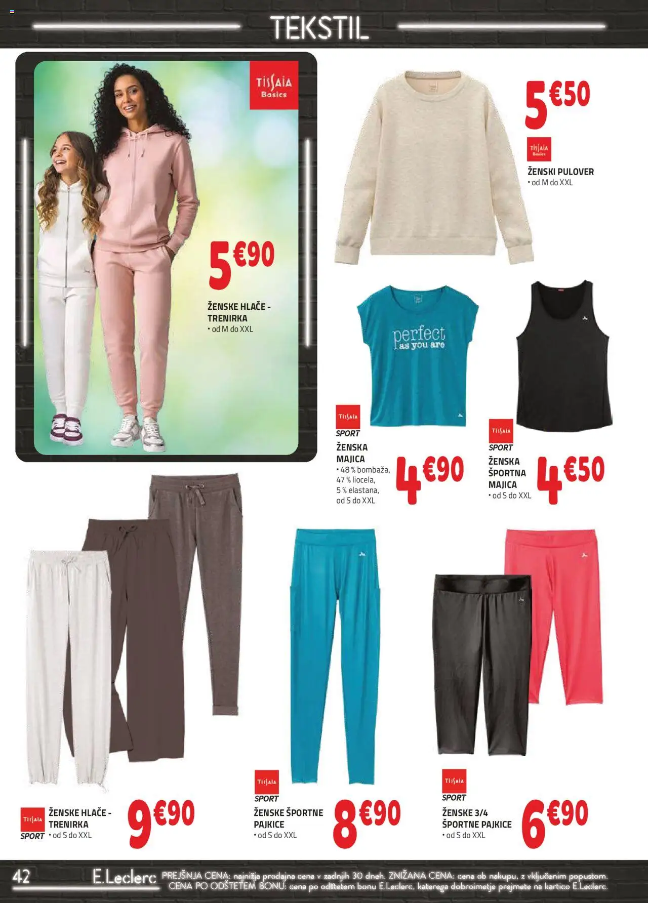Novi E.leclerc katalog ponudbe – veljaven od 01.10.2025 | Stran: 2 | Izdelki: Pajkice, Majica, Pulover, Hlace