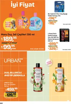 16.04.2026 tarihinden itibaren geçerli olan Migros kataloğu önizlemesi | Sayfa: 110 | Ürünler: Duş, Şampuan, Duş jeli