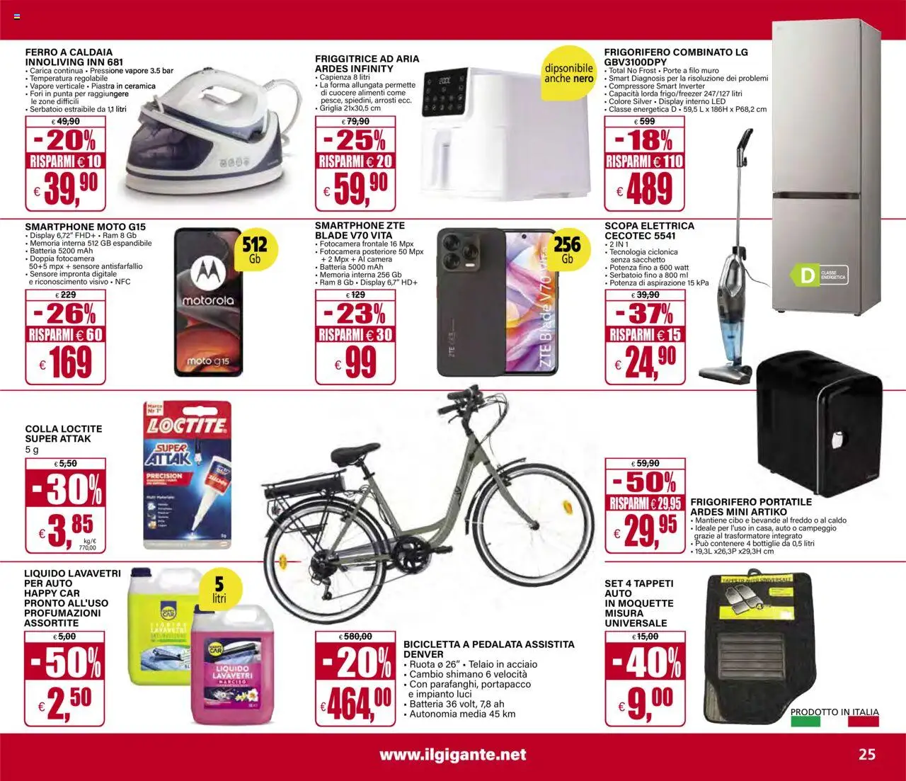 Volantino Il Gigante del 07.08.2025 | Pagina: 27 | Prodotti: Friggitrice ad aria, Caldaia, Smartphone, Batteria