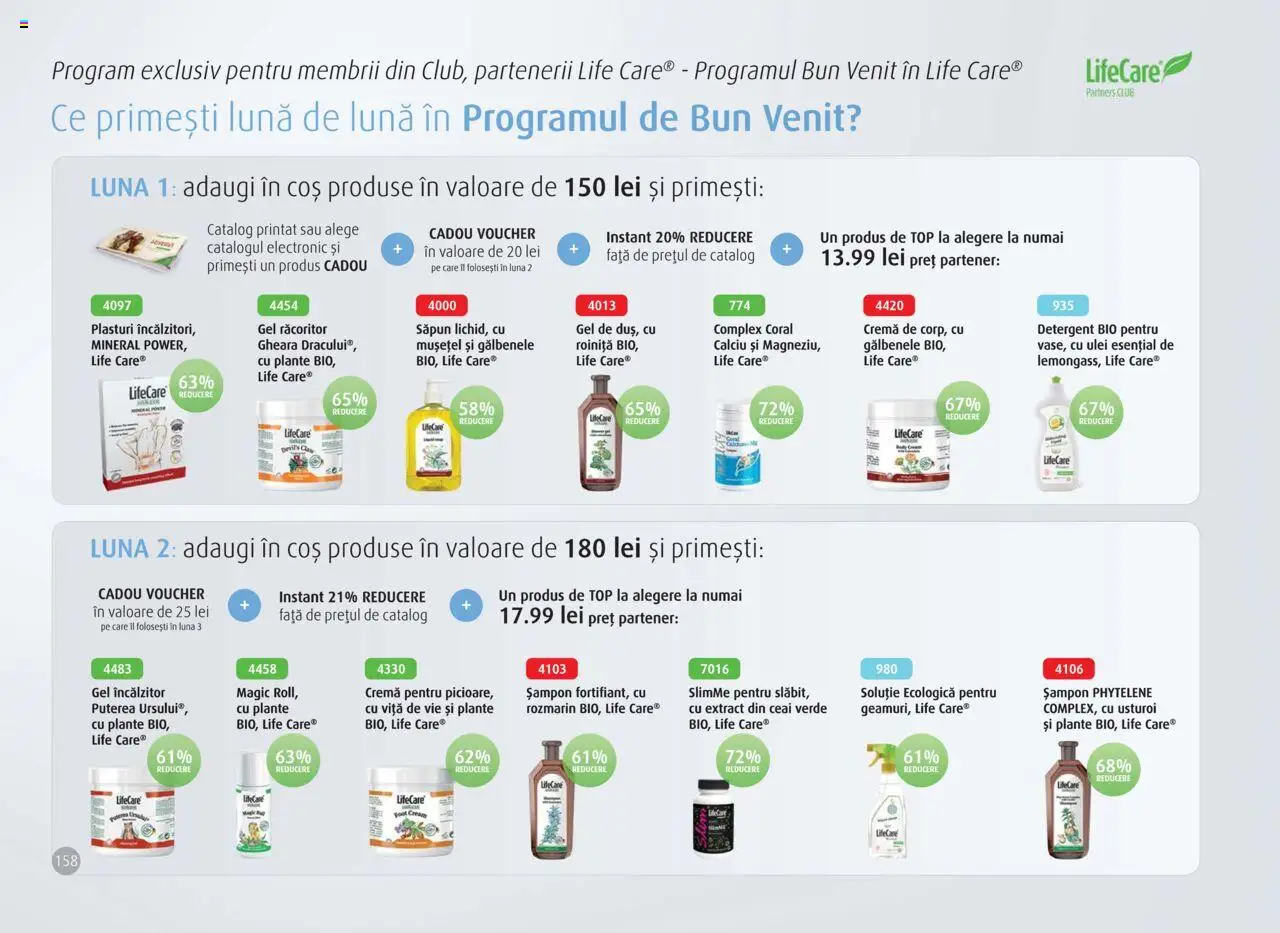 Noul catalog Life Care – valabil de la 01.10.2025 | Pagină: 160 | Produse: Plasturi, Coș, Cremă, Ulei