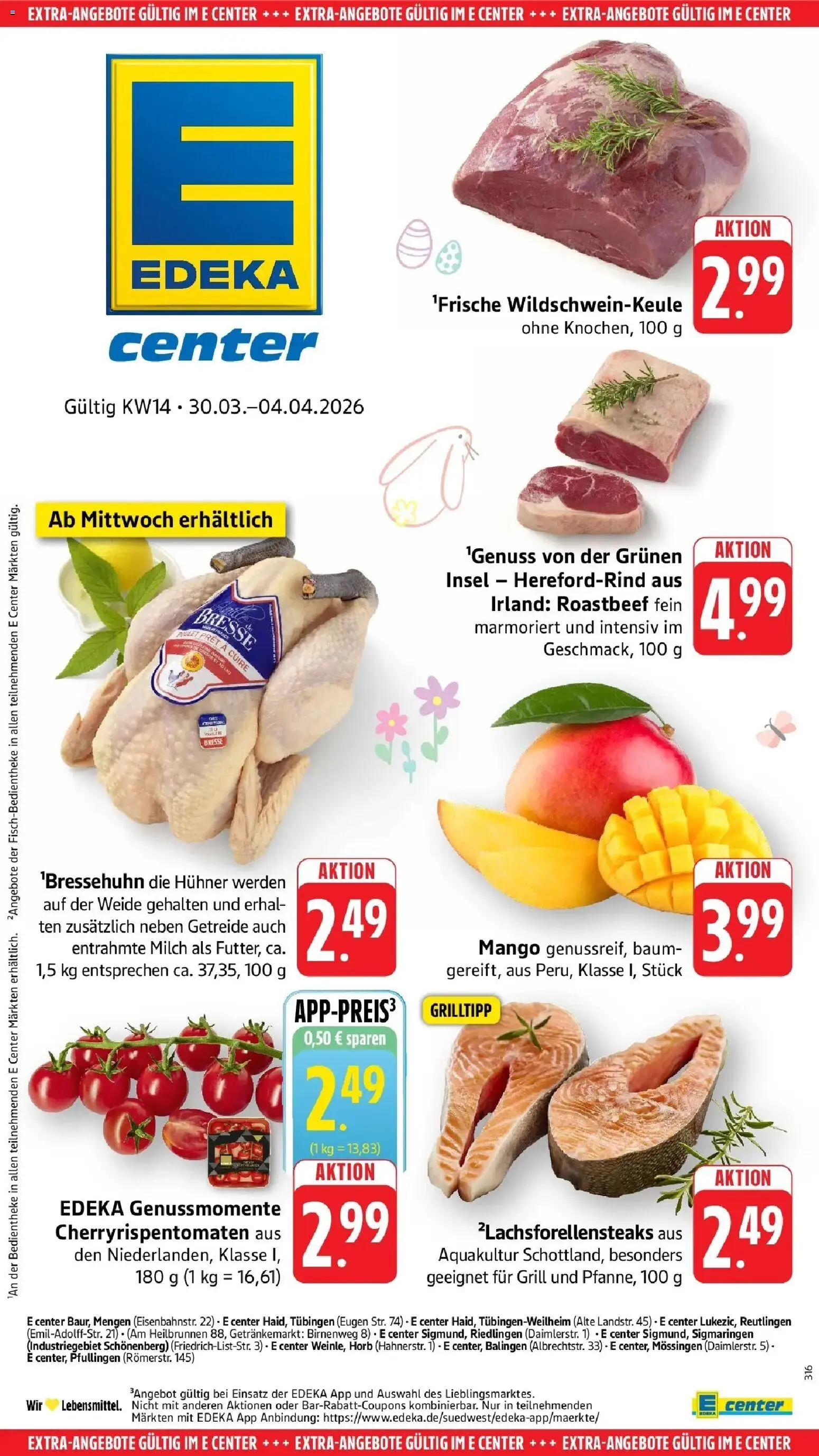 Angebote – gültig ab 30.03.2026 | Seite: 55 | Produkte: Milch, Roastbeef, Mango, Getreide