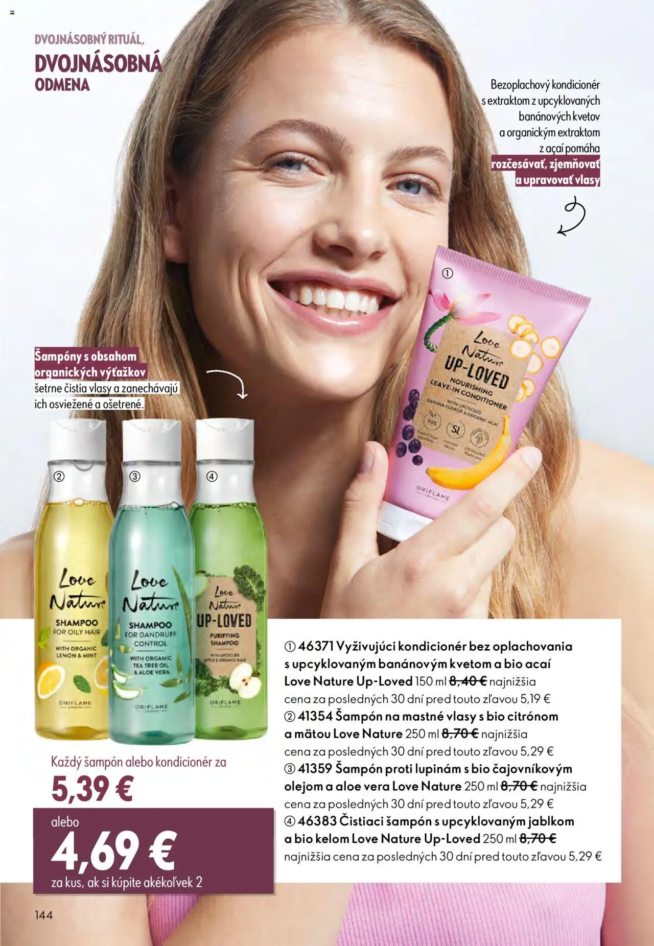 Nové Oriflame akcie – leták je platný od 01.10.2025 | Strana: 144 | Produkty: Apple, Šampón, Kondicionér