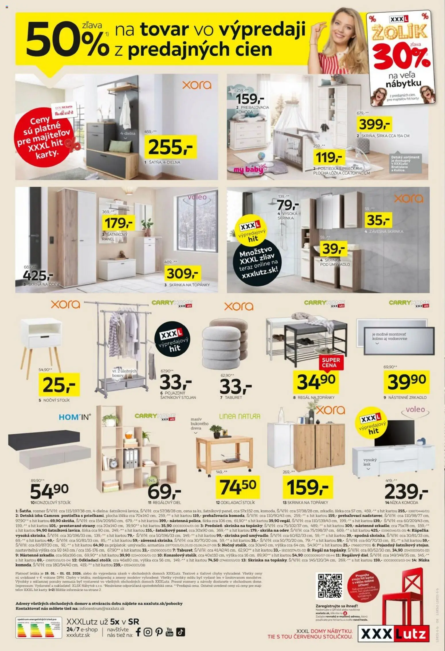 Nové XXXLutz akcie – leták je platný od 19.01.2026 | Strana: 8 | Produkty: Nábytok, Regál, Skriňa, Detská izba