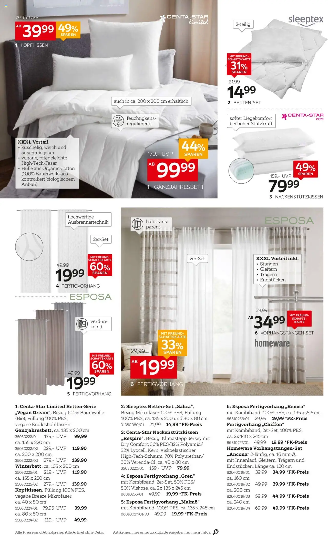 XXXL Lutz Festlich aufgetischt – gültig ab 12.10.2025 | Seite: 10 | Produkte: Hülle, Kopfkissen, Bettenset