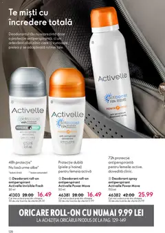 Ofertele Oriflame valabile de la 04.03.2026 | Pagină: 128 | Produse: Deodorant, Antiperspirant, Haine
