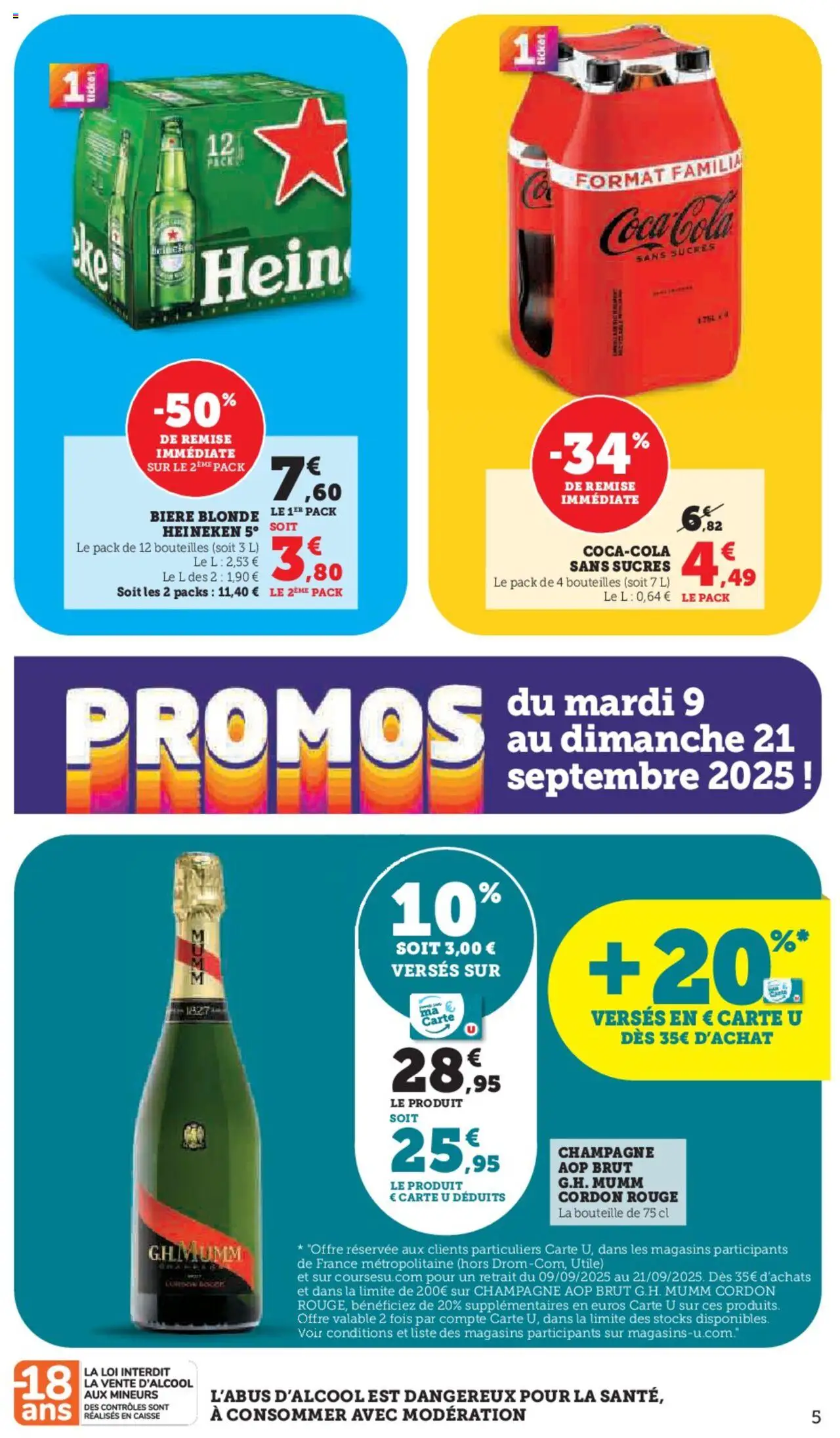  | Page: 5 | Produits: Bière blonde, Champagne, Bière, Heineken