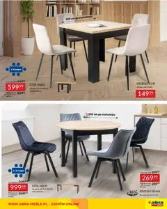 Pogląd oferty "Abra meble Gazetka" - ważna od 14.10.2025 | Strona: 23 | Produkty: Stół, Krzesło