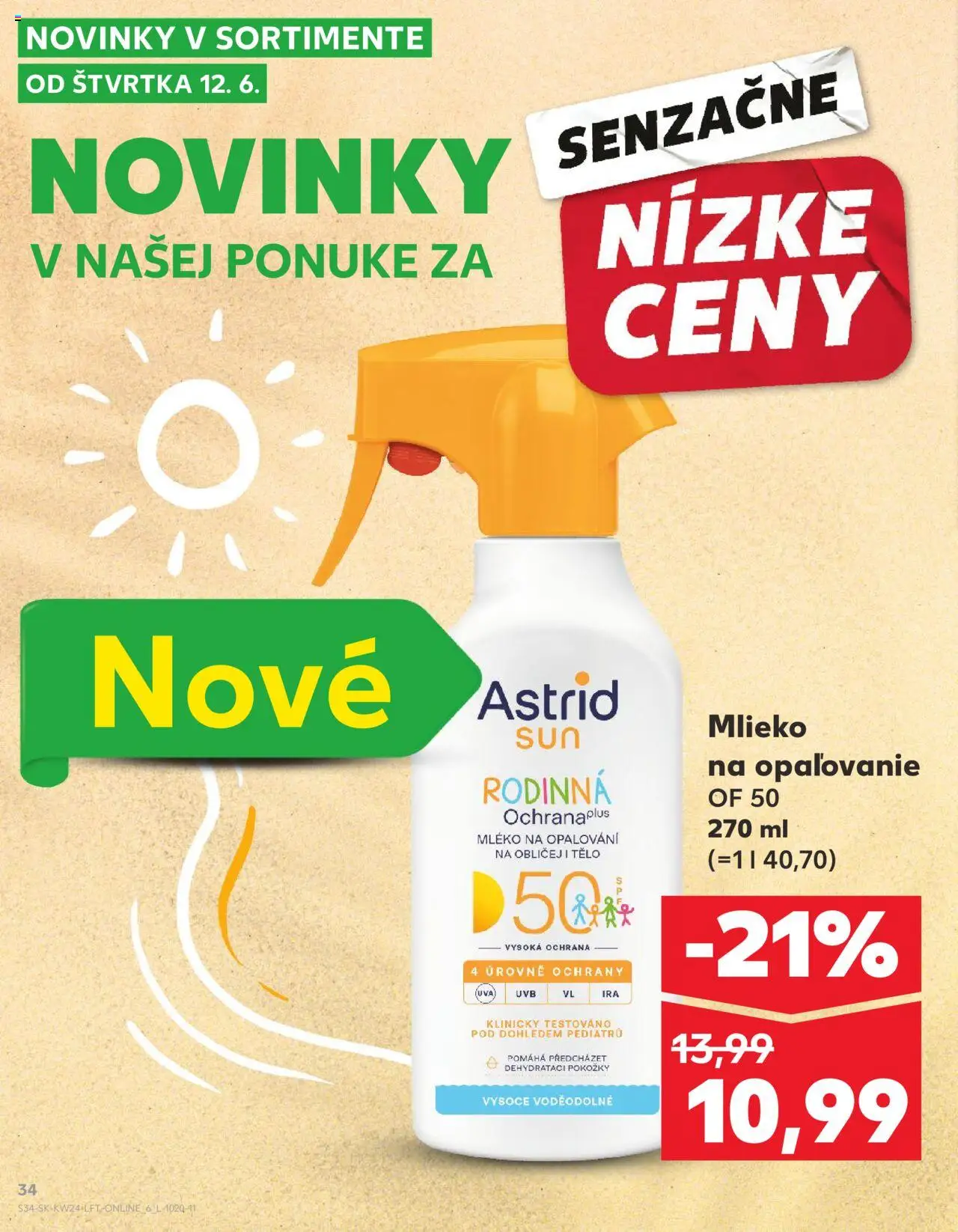 Kaufland Bratislava-Rača │ platný od 12.06.2025 | Strana: 34 | Produkty: Mlieko