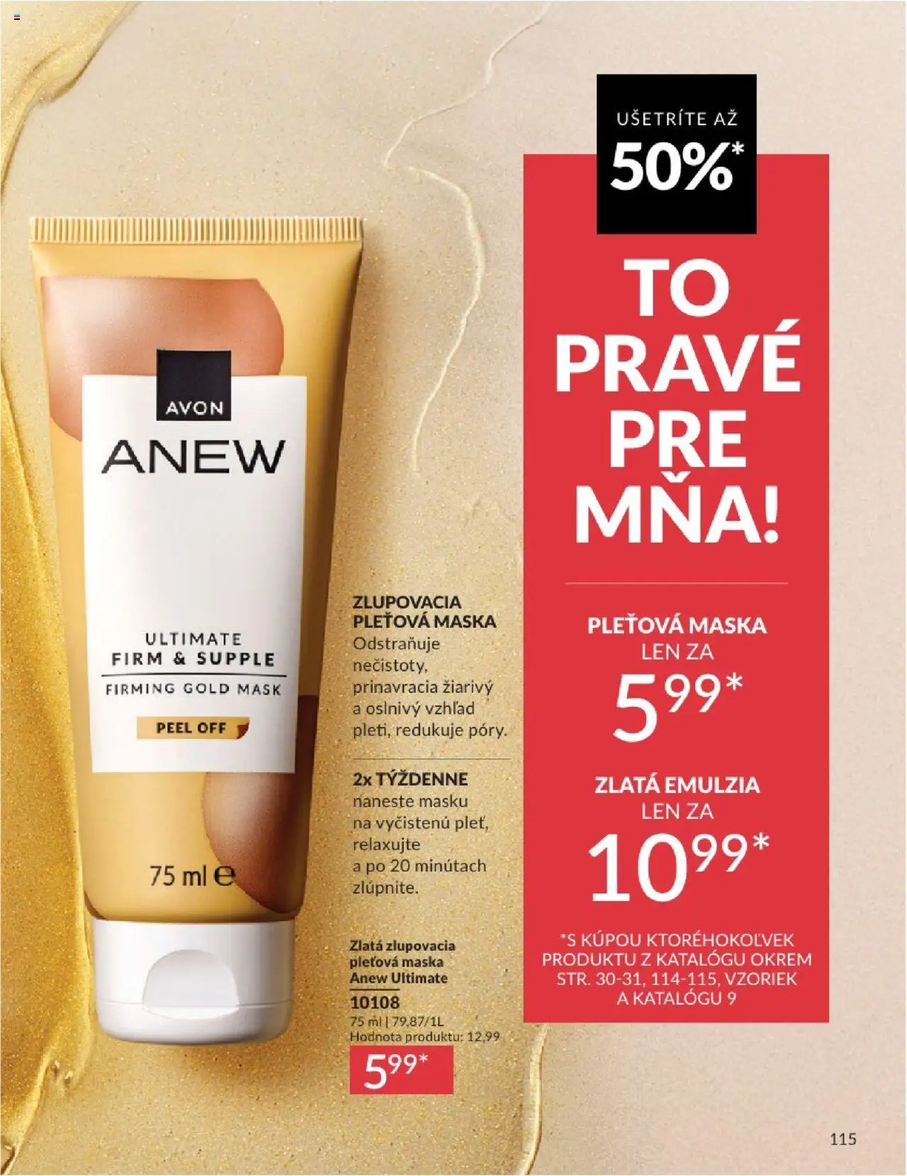 Katalóg Avon 2025 │ platný od 01.08.2025 | Strana: 115 | Produkty: Maska