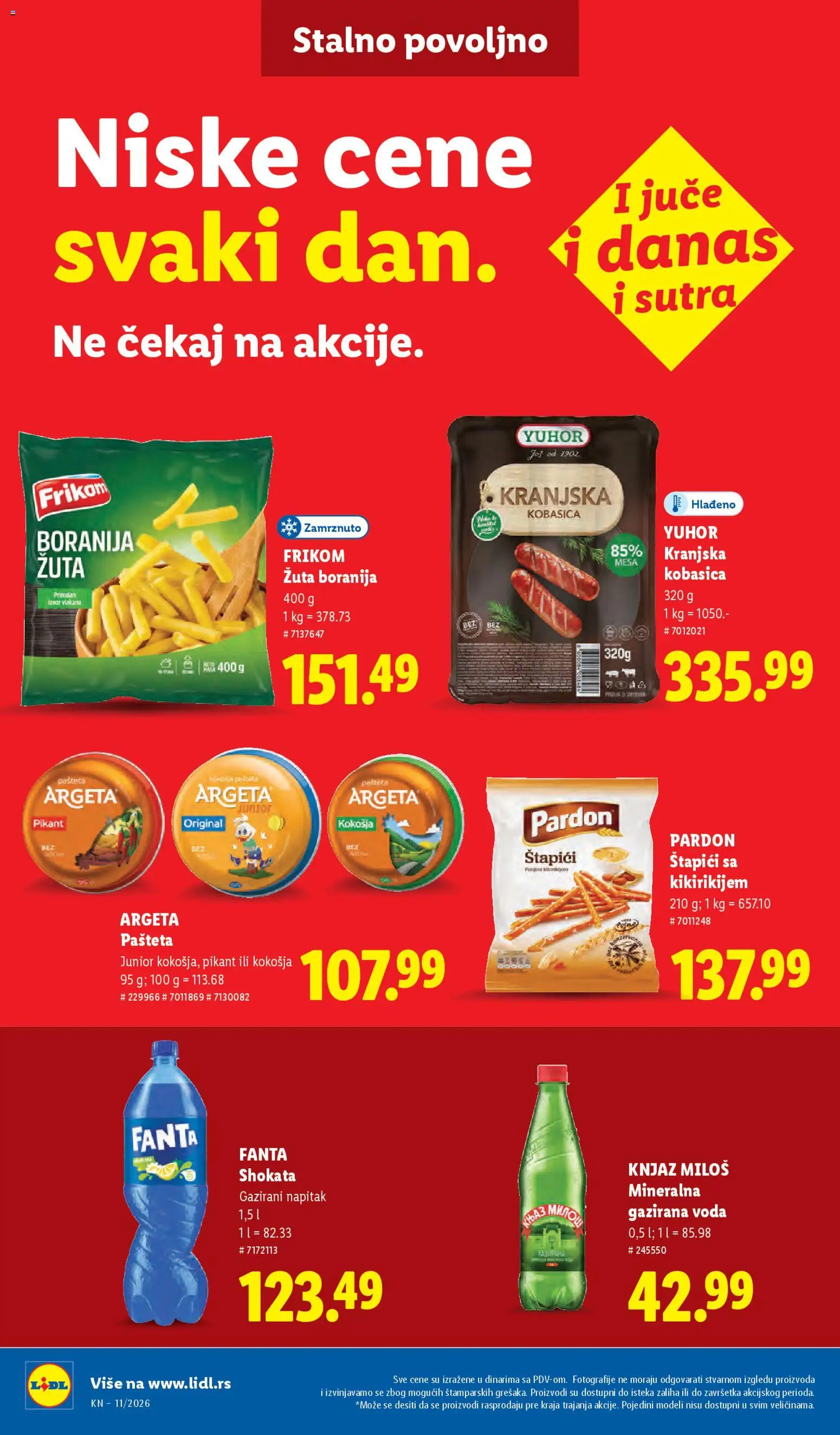 Lidl katalog - važi od 12.03.2026 | Strana: 38 | Proizvode: Boranija, Voda, Kobasica, Pašteta