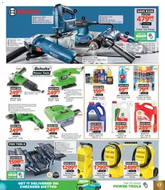 Checkers specials catalogue – valid from 01.12.2025 | Page: 17 | Products: Brush, Tap, Angle grinder, Tape