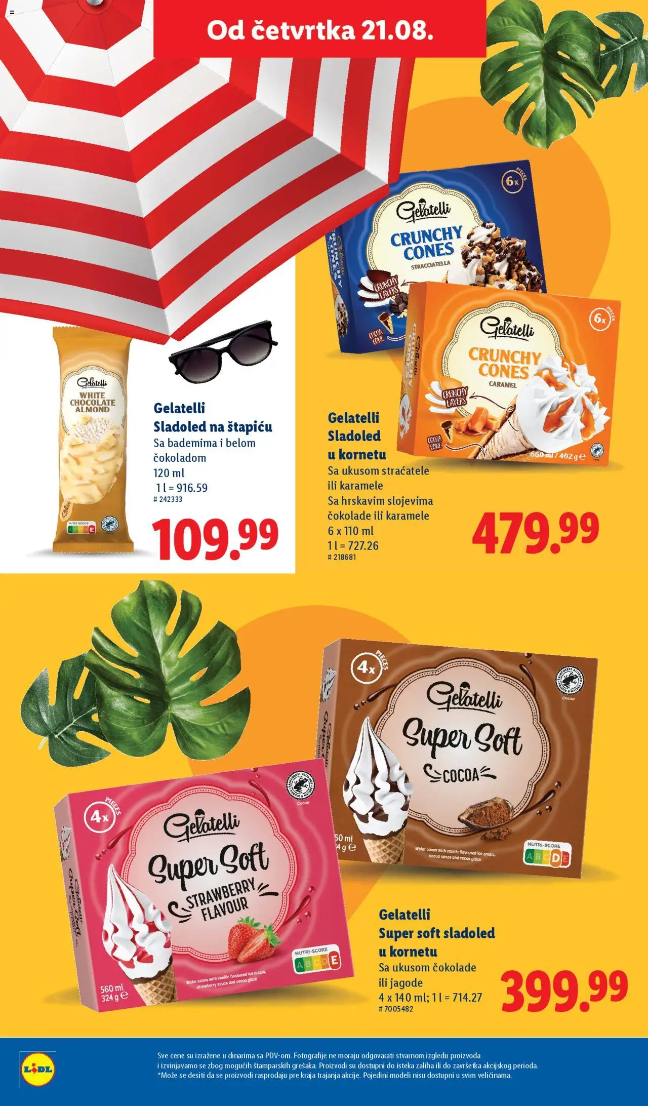 Lidl katalog - važi od 21.08.2025 | Strana: 28 | Proizvode: Jagode, Sladoled