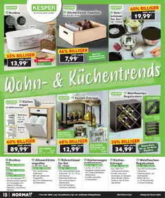 Norma Bestellmagazin November 2025 ab 01.11.2025 gültig | Seite: 18 | Produkte: Eckregal, Unterschrank, Brot, Wein