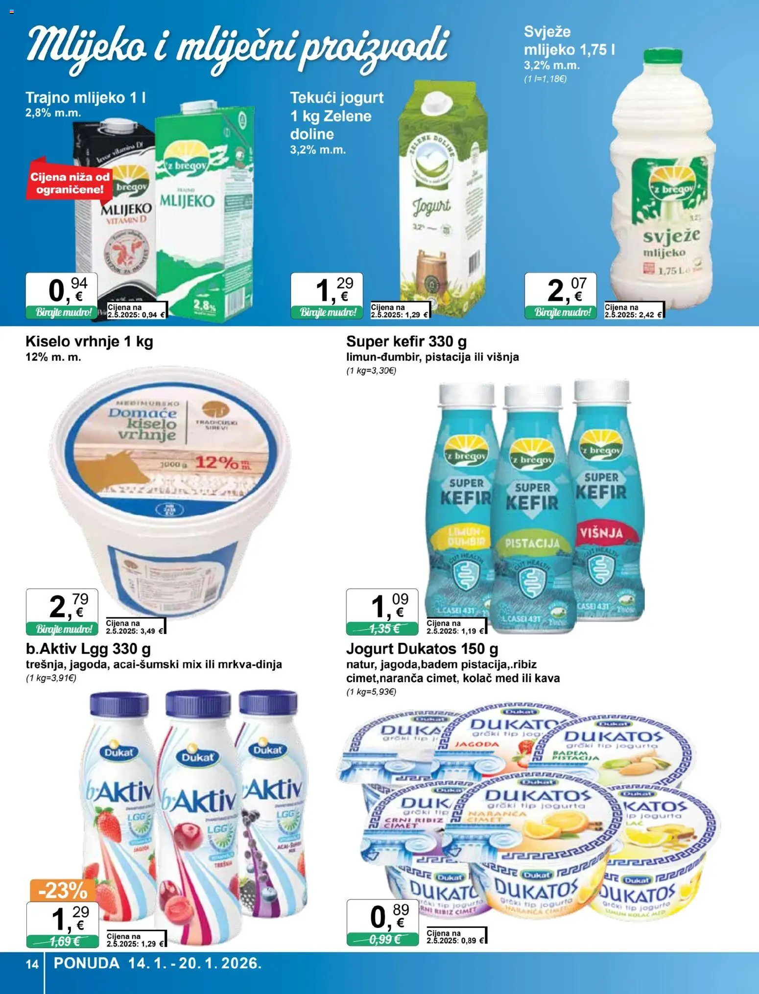 KTC katalog | vrijedi od 14.01.2026 | Stranica: 14 | Proizvodi: Med, Jogurt, Kava, Đumbir