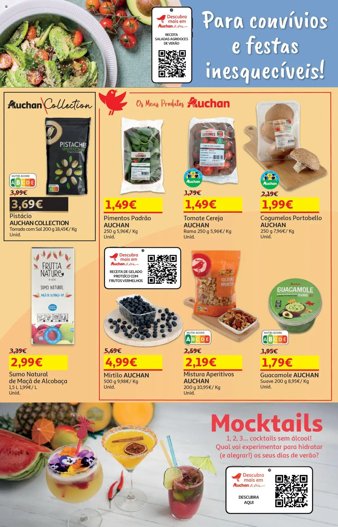 Auchan - Brinquedos de Verão │ válido de 18.06.2025 | Página: 21 | Produtos: Saladas, Gelado, Sumo, Cogumelos