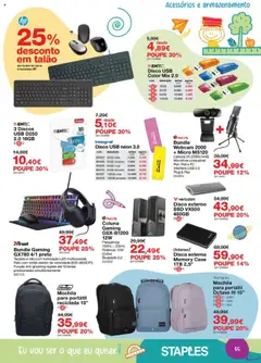 Staples - Folheto Regresso às Aulas 2025 │ válido de 18.08.2025 | Página: 65 | Produtos: PC, Câmera, USB, Webcam