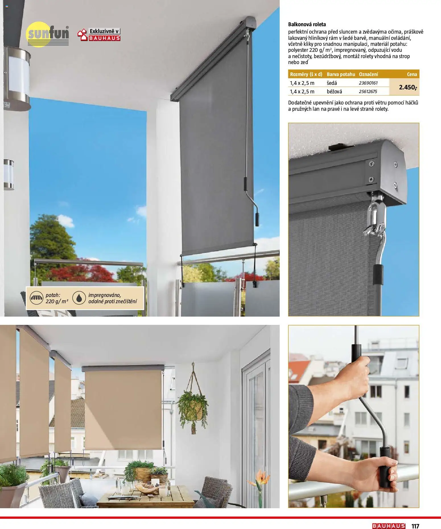 Bauhaus katalog Záhradní nábytek od 08.04.2026 | Strana: 117 | Produkty: Rolety, Roleta