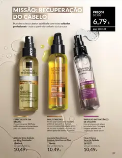 Pré-visualização Ultimate Shine Cuidado em Spray Iluminador, Spray that provides up to 100% intense and instant shine, for a lustrous hair. válido de 01.04.2026 | Página: 139 | Produtos: Iluminador, Sérum, Óleo, Creme