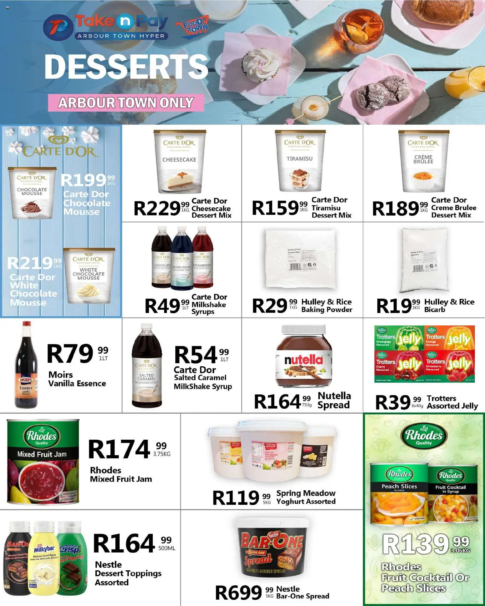 New Take n Pay catalogue – valid from 17.11.2025 | Page: 39 | Products: Vanilla essence, Pó talco, Chocolate, Syrup