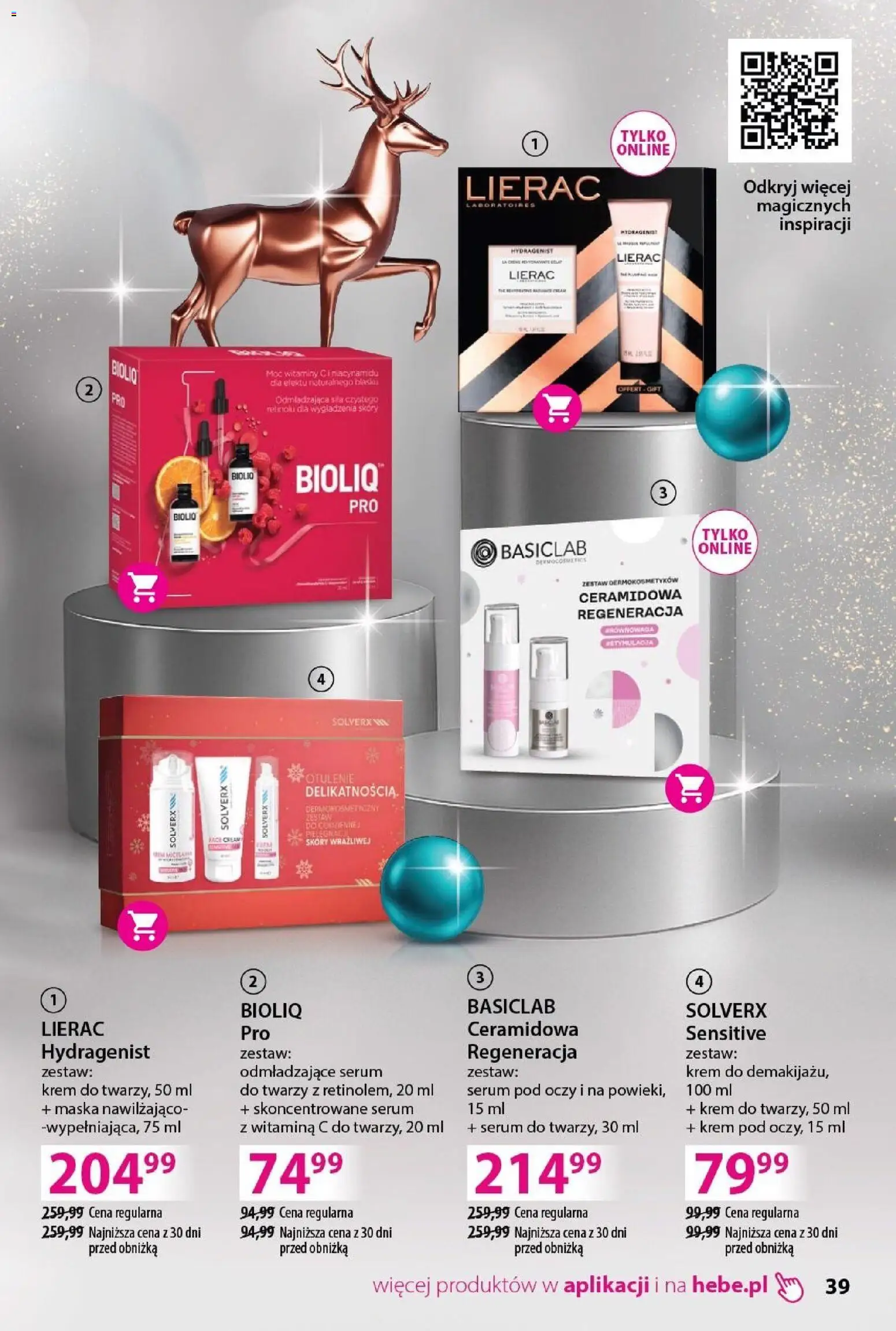 Hebe Gazetka - Katalog od 02.12.2025 | Strona: 39 | Produkty: Maska, Krem, Serum do twarzy
