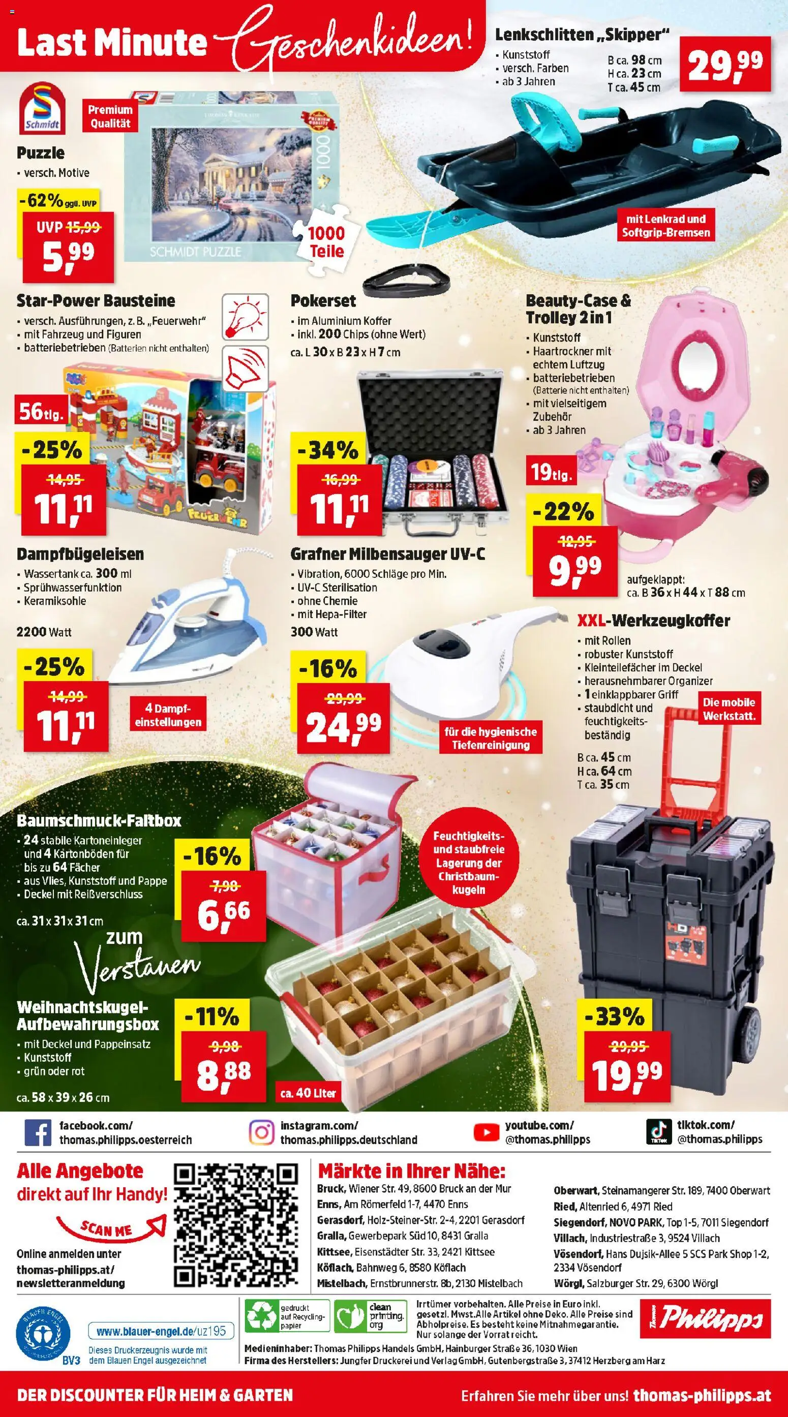 Thomas Philipps Flugblatt gültig ab 22.12.2025 | Seite: 9 | Produkte: Chips, Koffer, Haartrockner, Batterie